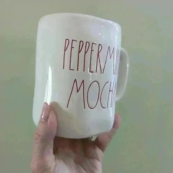 Rae Dunn peppermint mocha mug - Picture 2 of 6